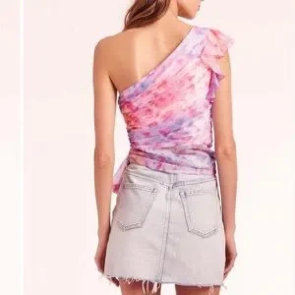 NWT Amanda Uprichard Floral Pastel Scarf - Picture 5 of 5